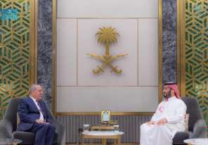 تفاصيل لقاء حسين الشيخ مع ولي العهد السعودي